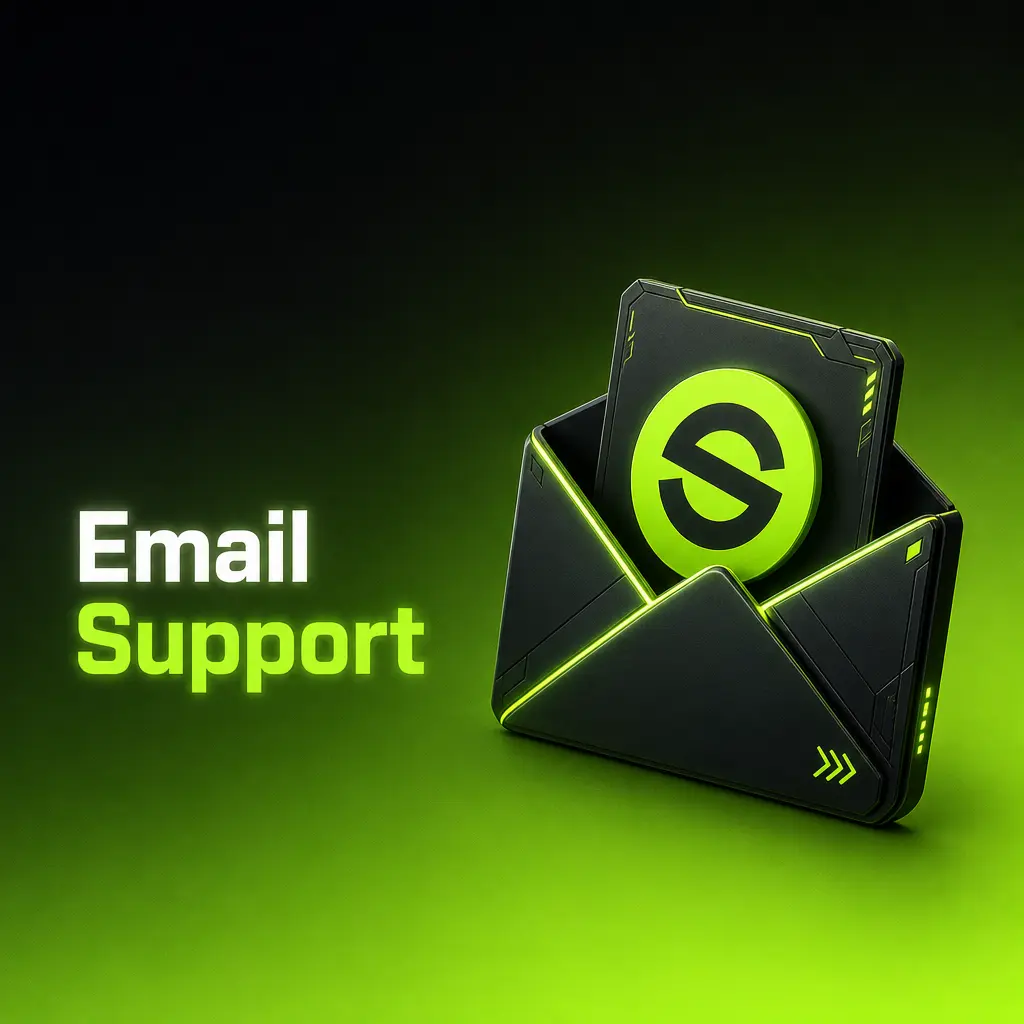 SpinGreen email support contact details shown in the Help Centre for account, bonus, and policy enquiries